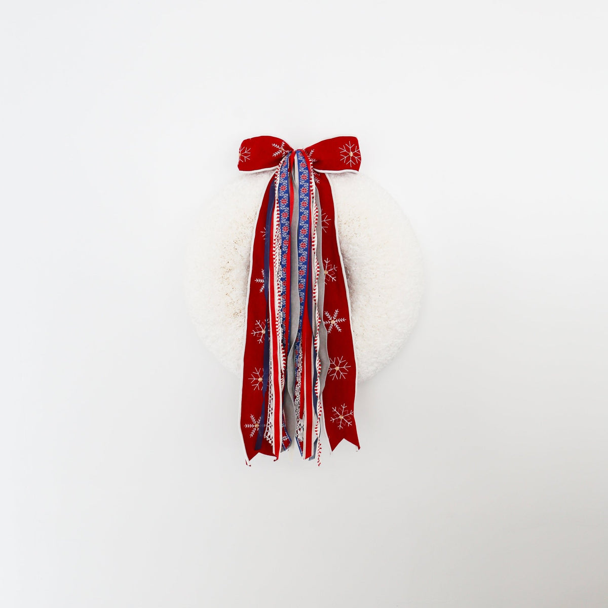 Scandinavian Snowfall RIBBON SET™ (with Bow) - Knot and Spool