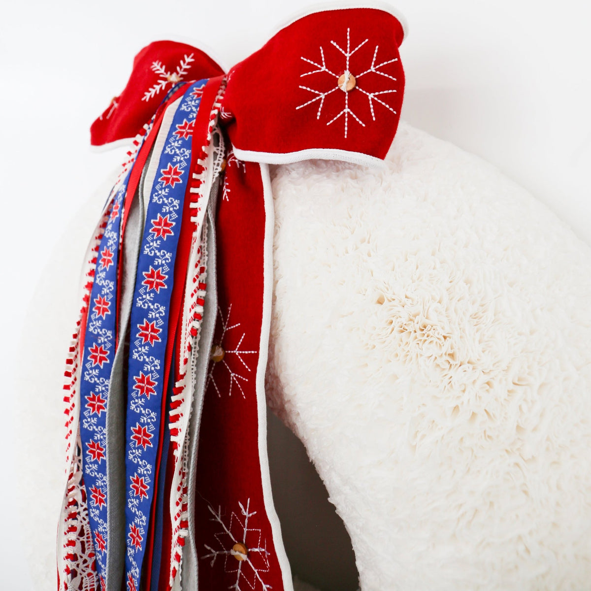 Scandinavian Snowfall RIBBON SET™ (with Bow) - Knot and Spool