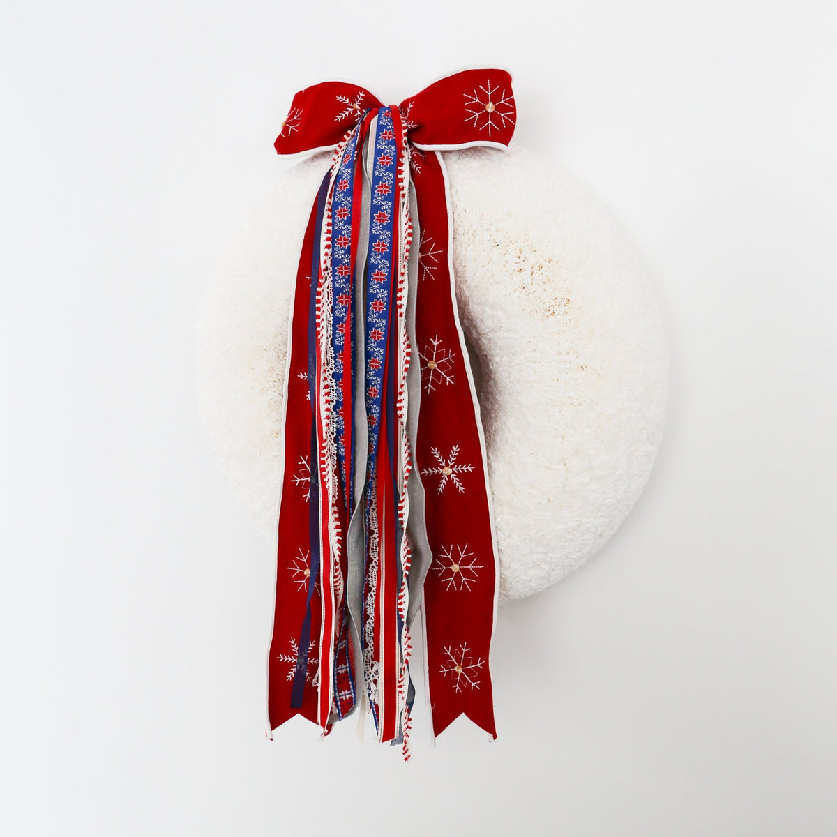 Scandinavian Snowfall RIBBON SET™ (with Bow) - Knot and Spool