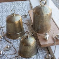 Small Gold Finish Bell - Knot and Spool