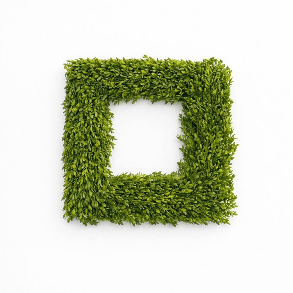 Square Green Tea Wreath | 18 - inch - Knot and Spool