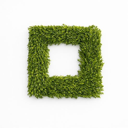 Square Green Tea Wreath | 18 - inch - Knot and Spool