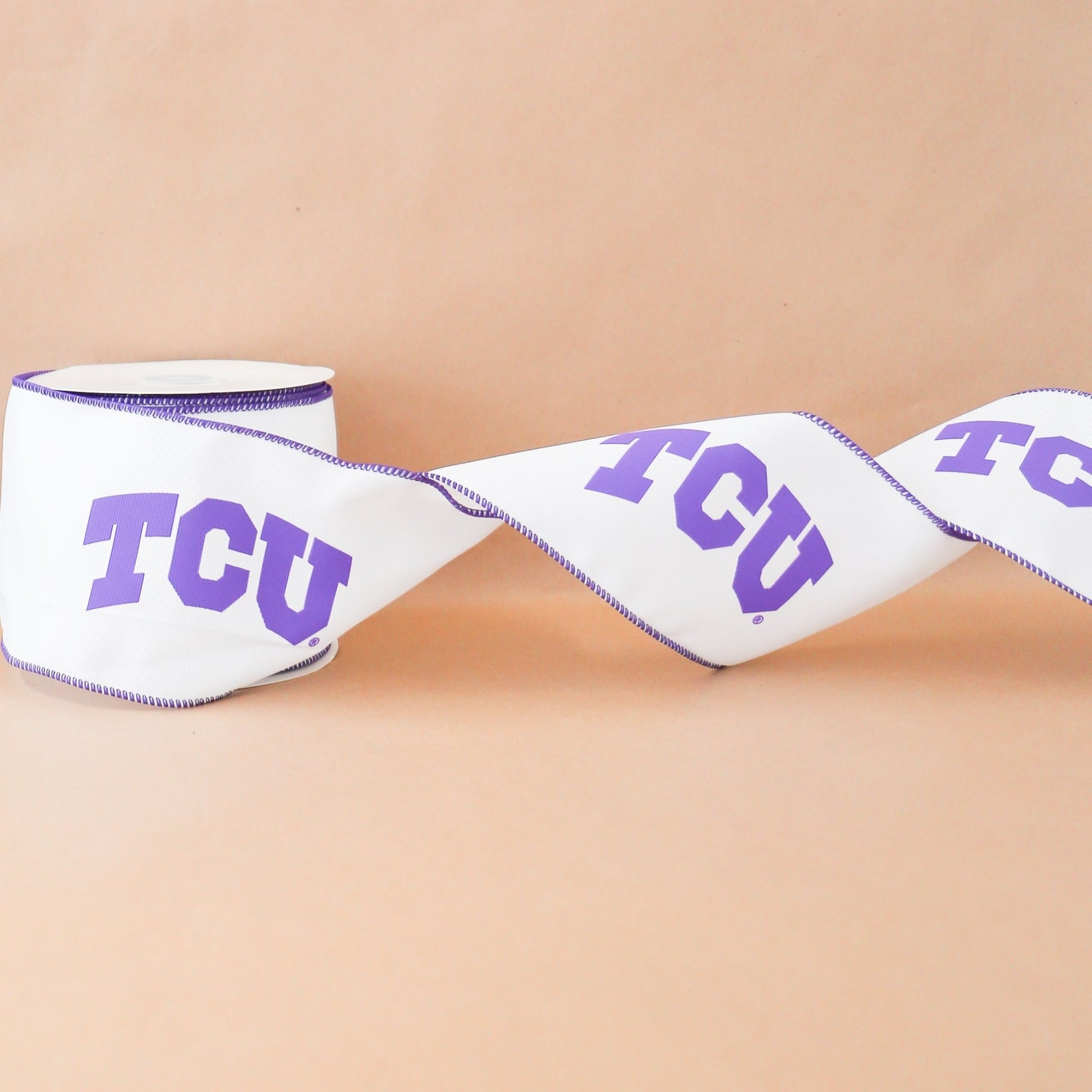 TCU Collegiate Ribbon | 4" | By the Yard - Knot and Spool