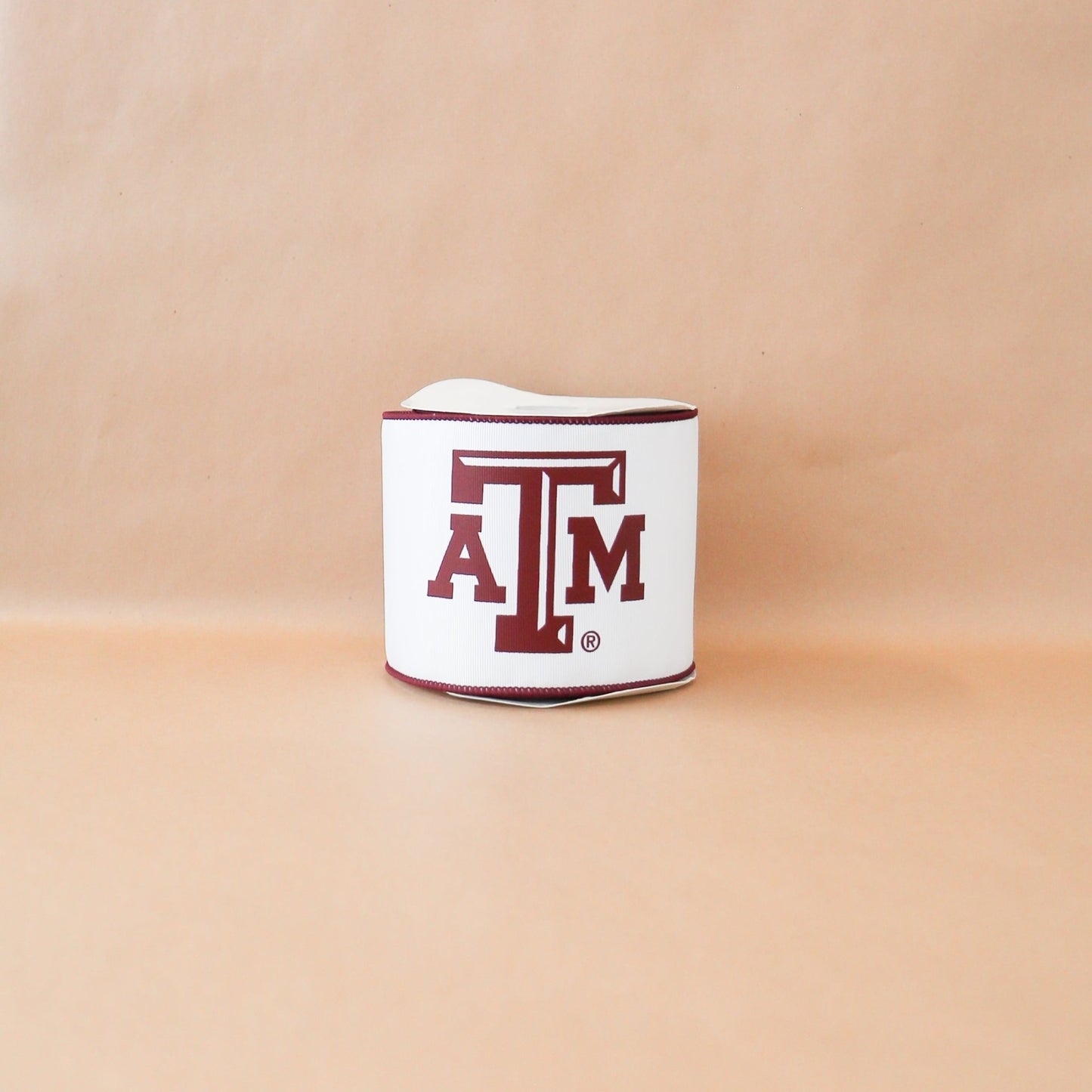 Texas A&M Collegiate Ribbon | 4" | By the Yard - Knot and Spool