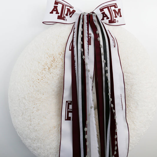 Texas A&M Collegiate Ribbon Set (with Bow) - Knot and Spool