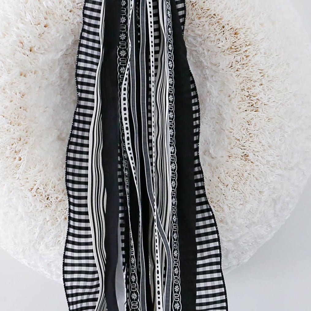 The Black RIBBON SET™ (without Bow) - Knot and Spool