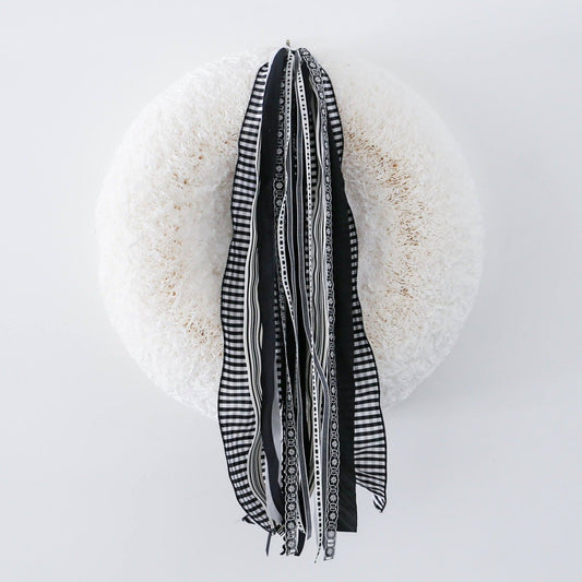 The Black RIBBON SET™ (without Bow) - Knot and Spool