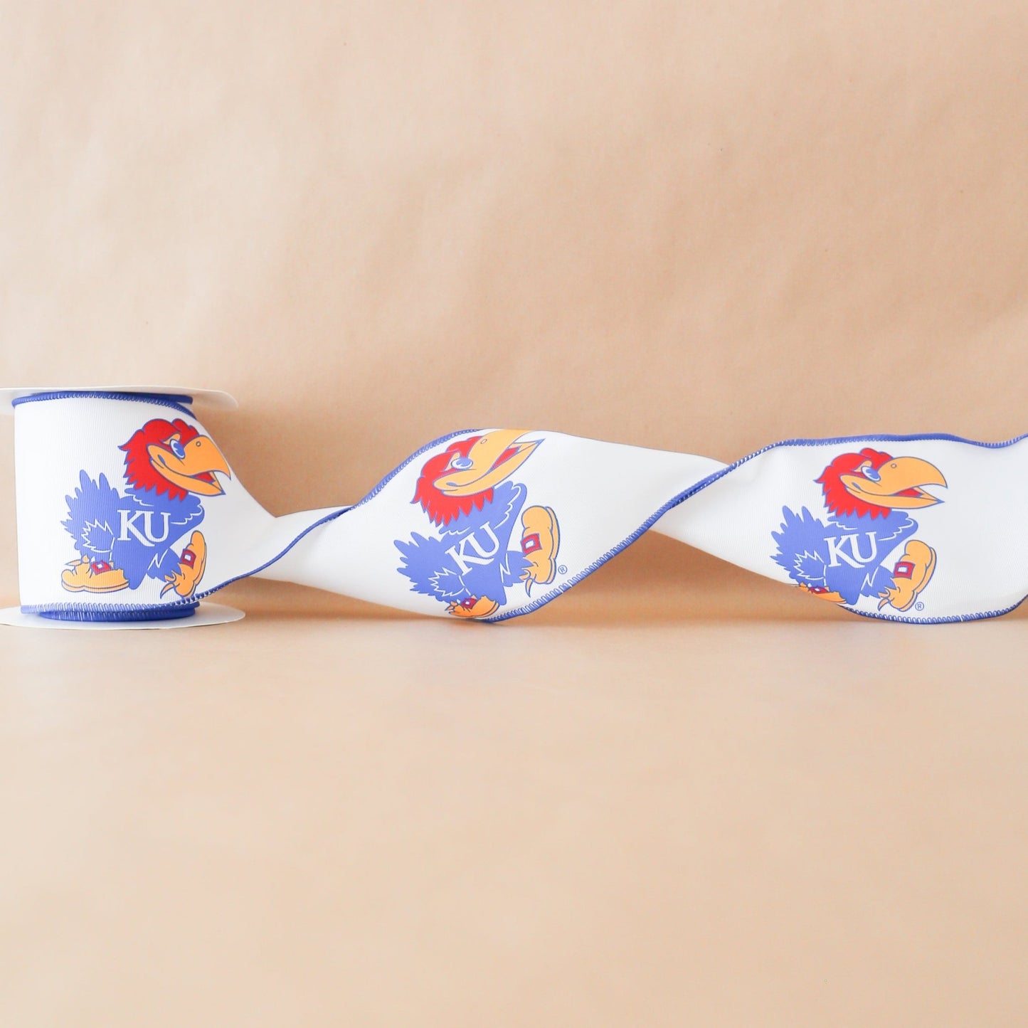 University of Kansas Collegiate Ribbon | 4" | By the Yard - Knot and Spool