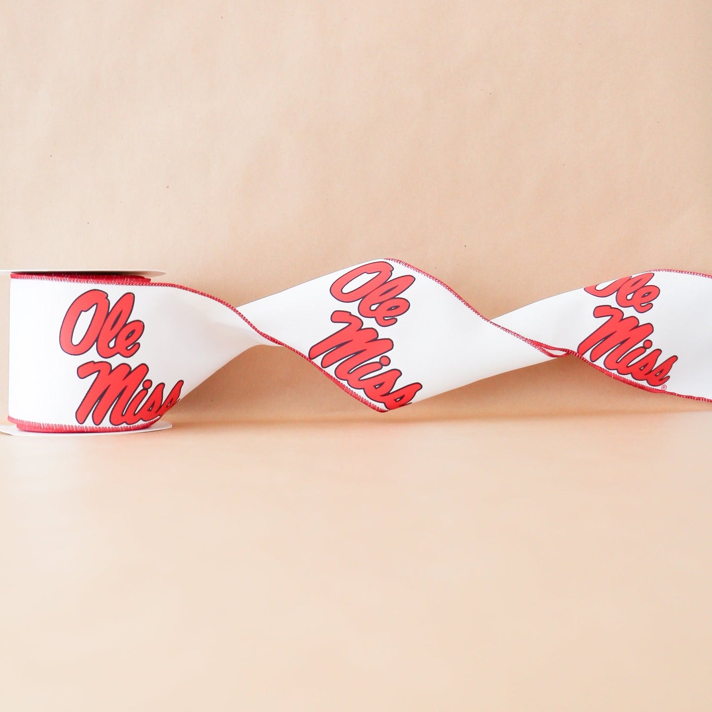 University of Mississippi (Ole Miss) Collegiate Ribbon | 4" | By the Yard - Knot and Spool