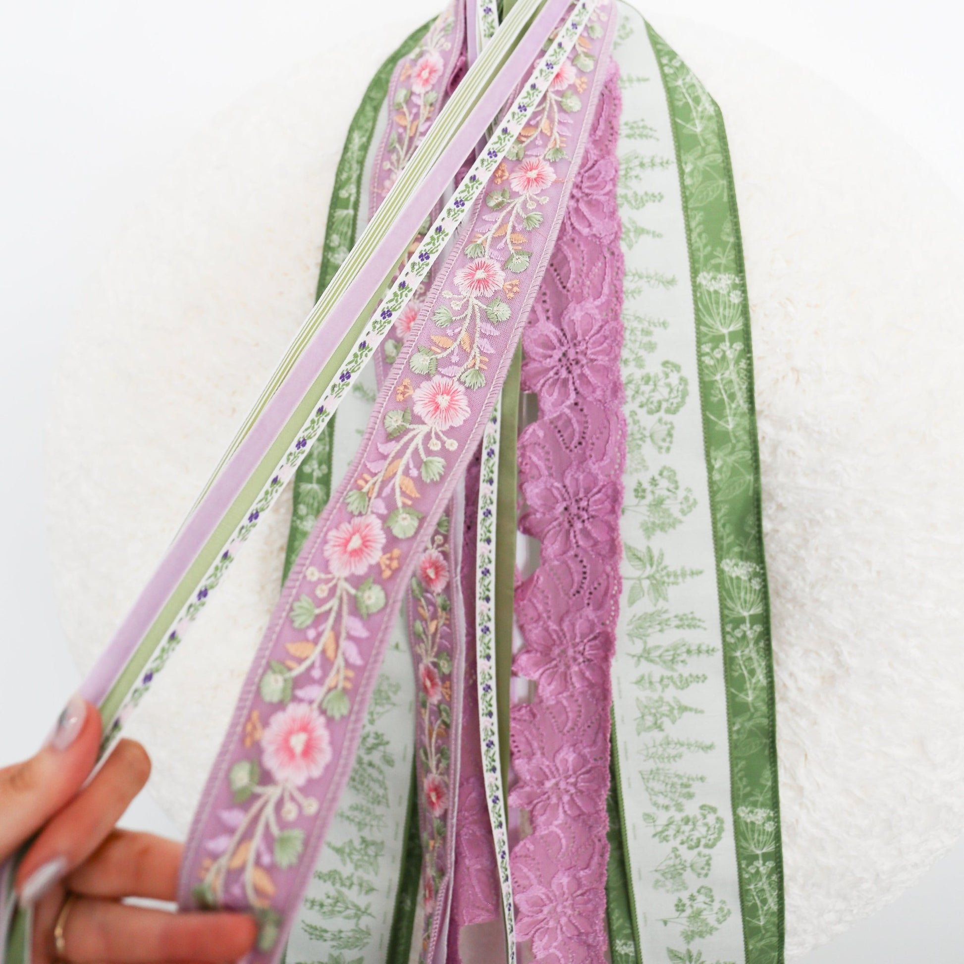 Wisteria Garden RIBBON SET™ (without Bow) - Knot and Spool