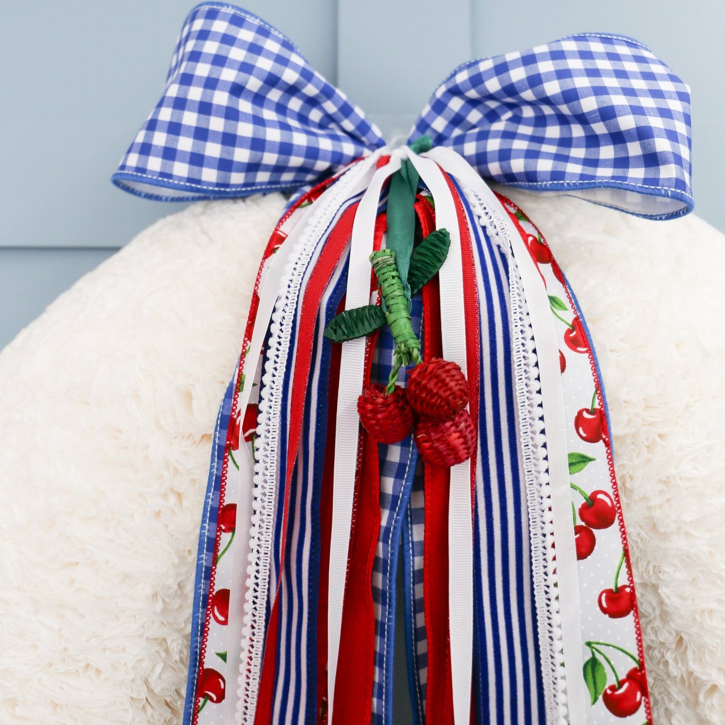 Woven Seagrass Cherry Ornament - Knot and Spool