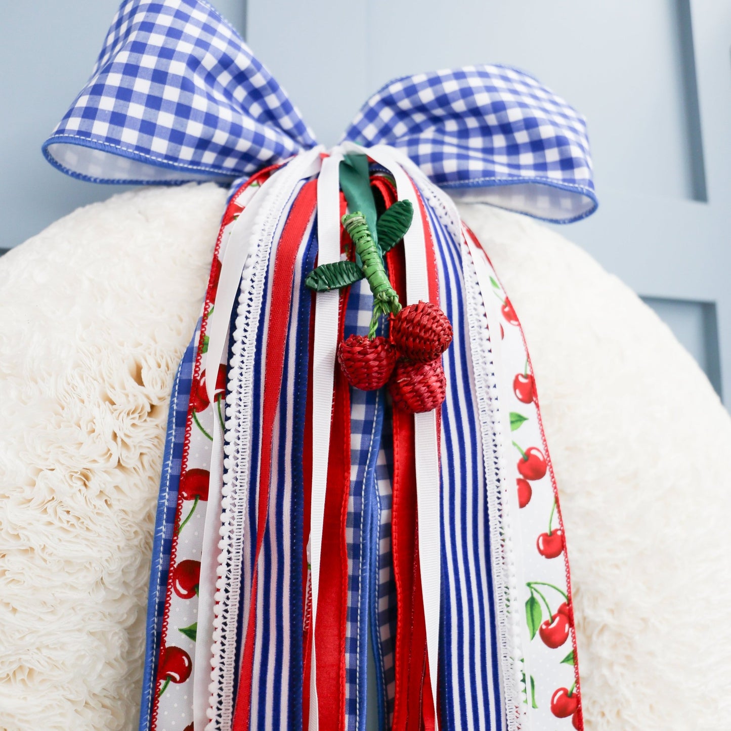 Woven Seagrass Cherry Ornament - Knot and Spool