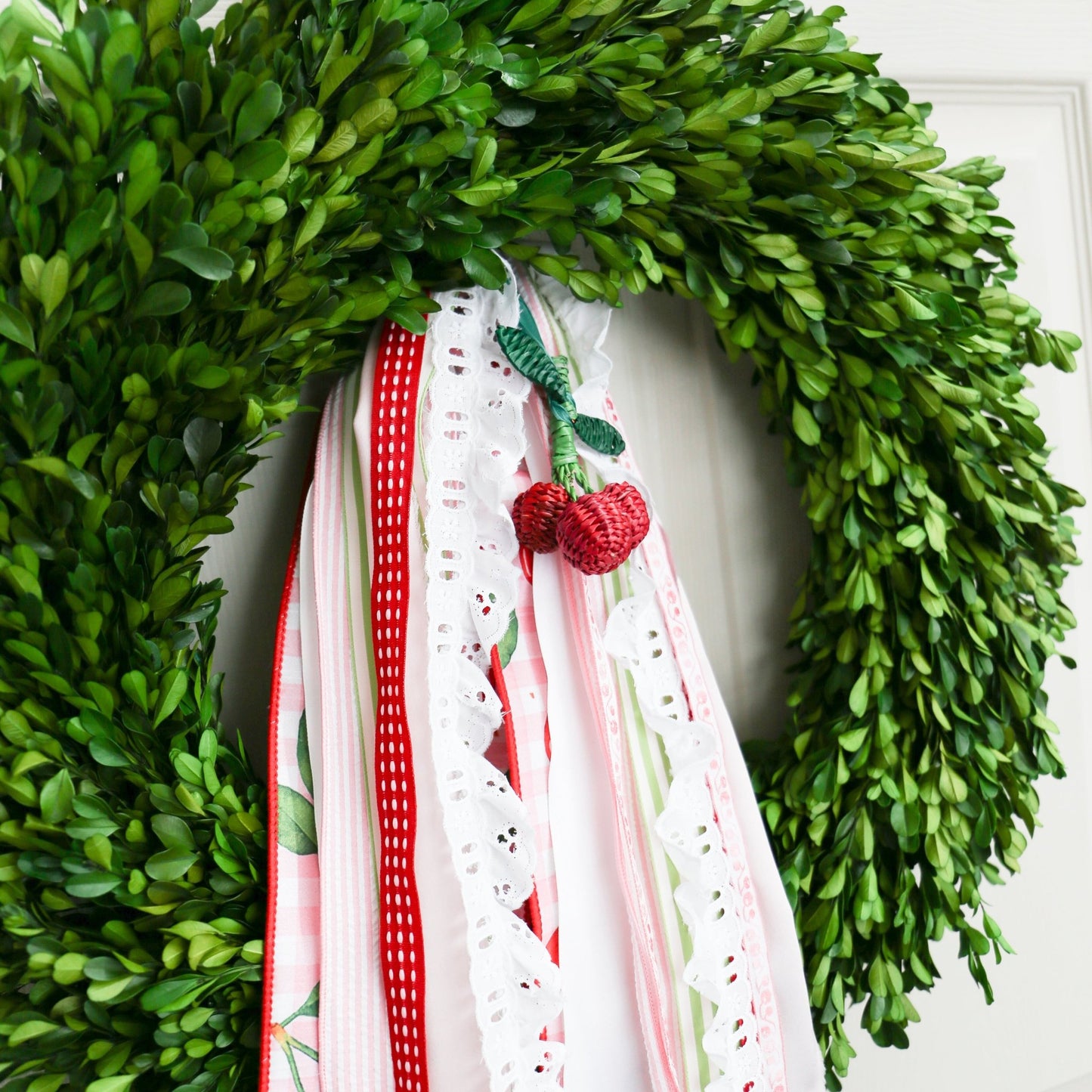 Woven Seagrass Cherry Ornament - Knot and Spool