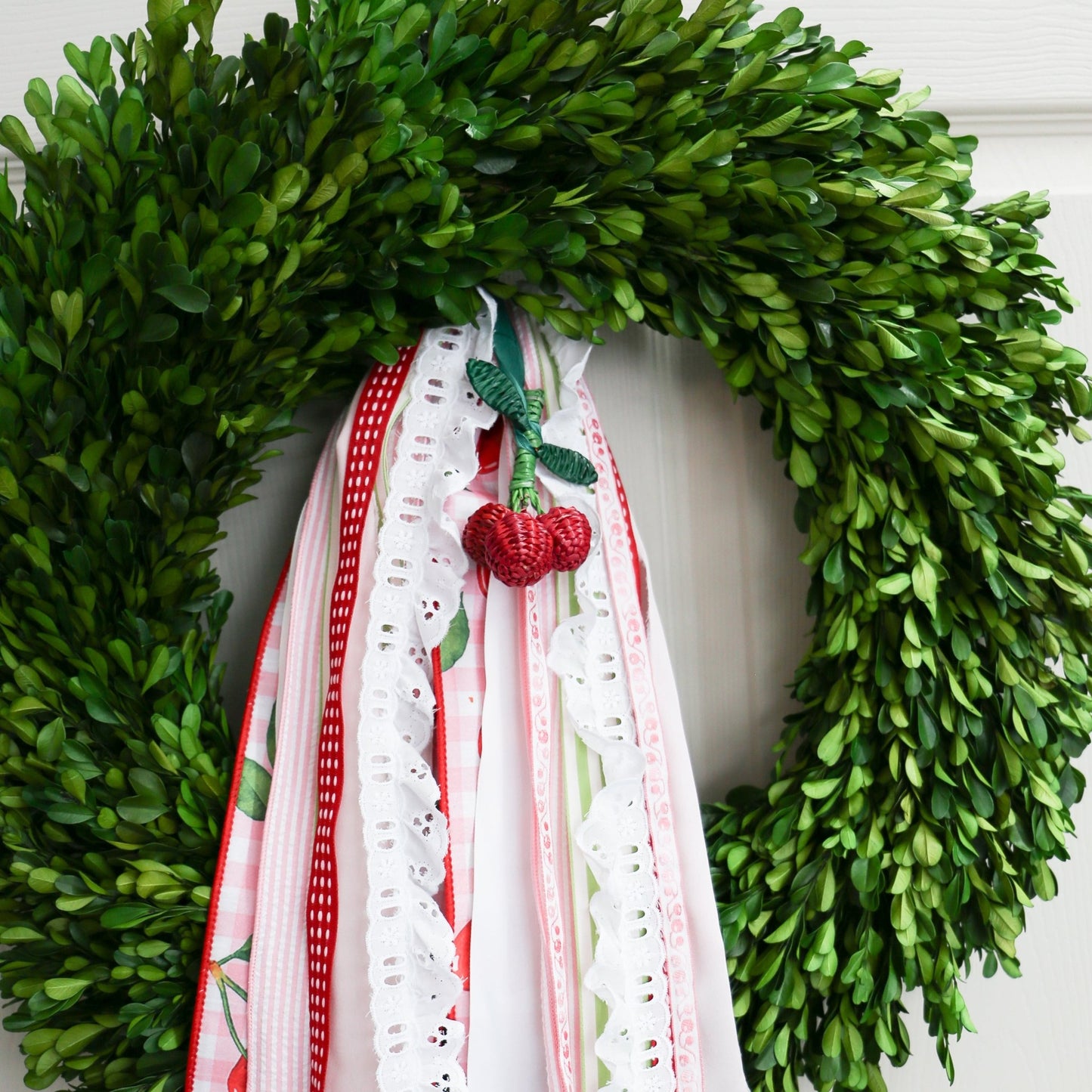 Woven Seagrass Cherry Ornament - Knot and Spool