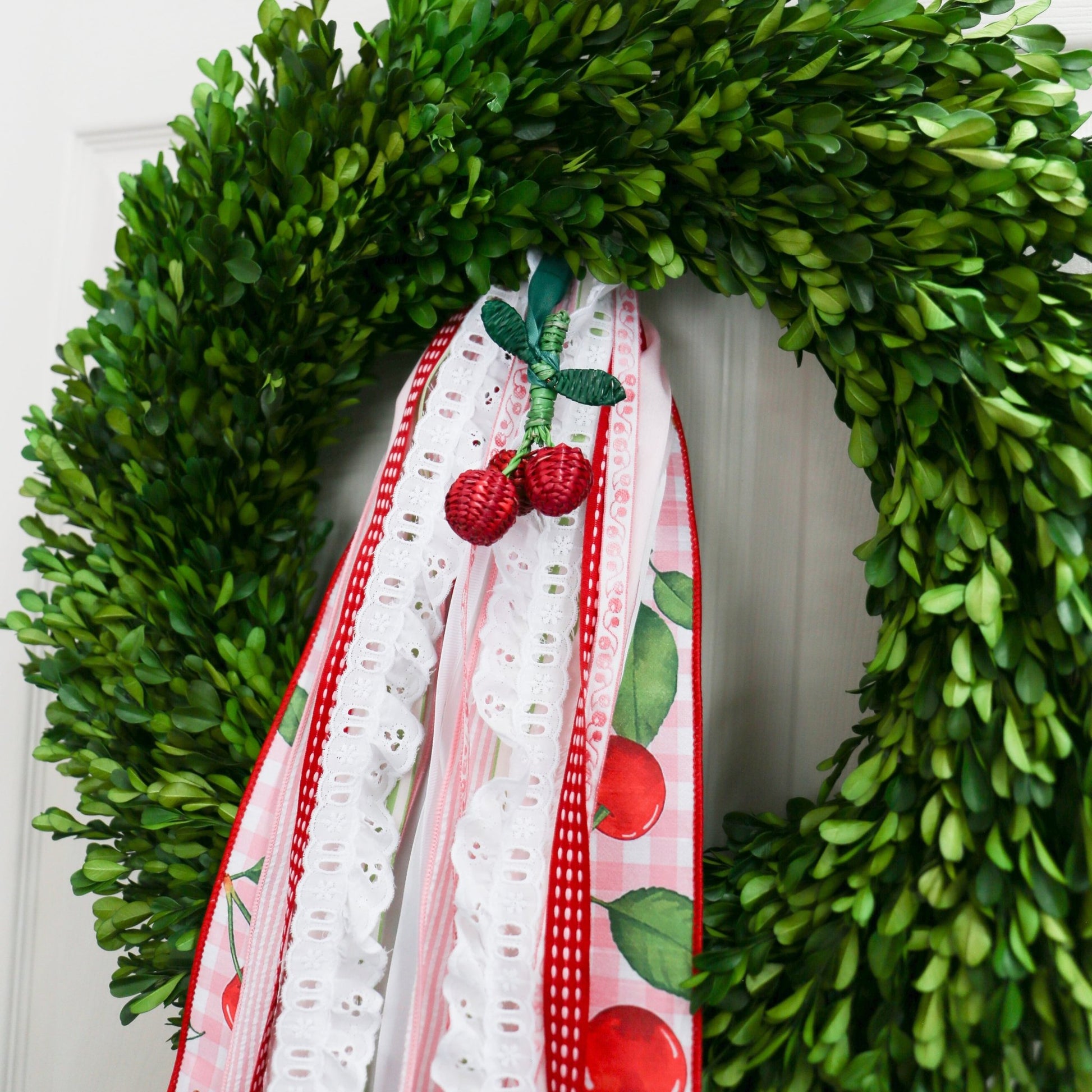 Woven Seagrass Cherry Ornament - Knot and Spool