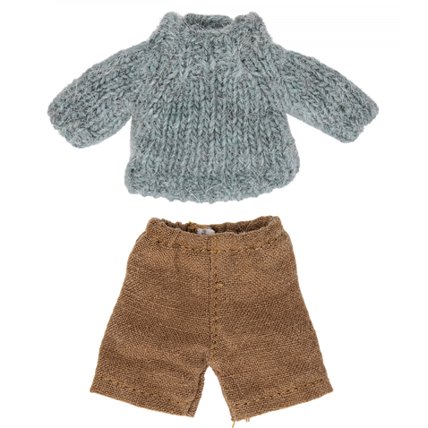 Maileg Knitted Sweater and Pants for Big Brother