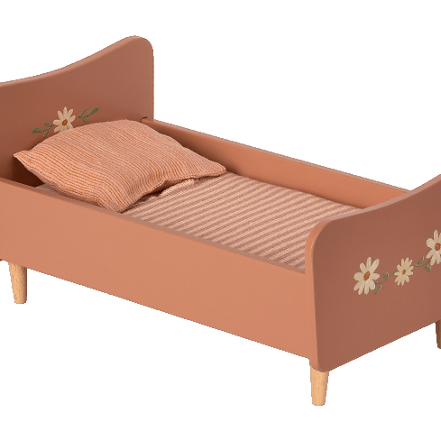 Maileg Miniature Wooden Bed- Rose