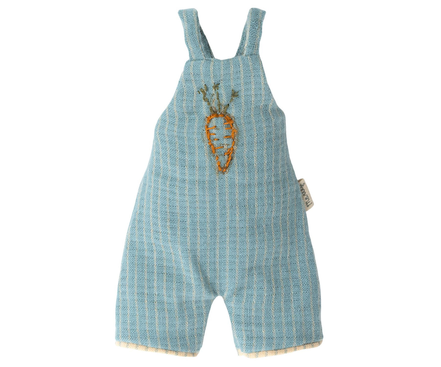 2022 Maileg Overalls with Embroidered Carrot-Size 2, Blue