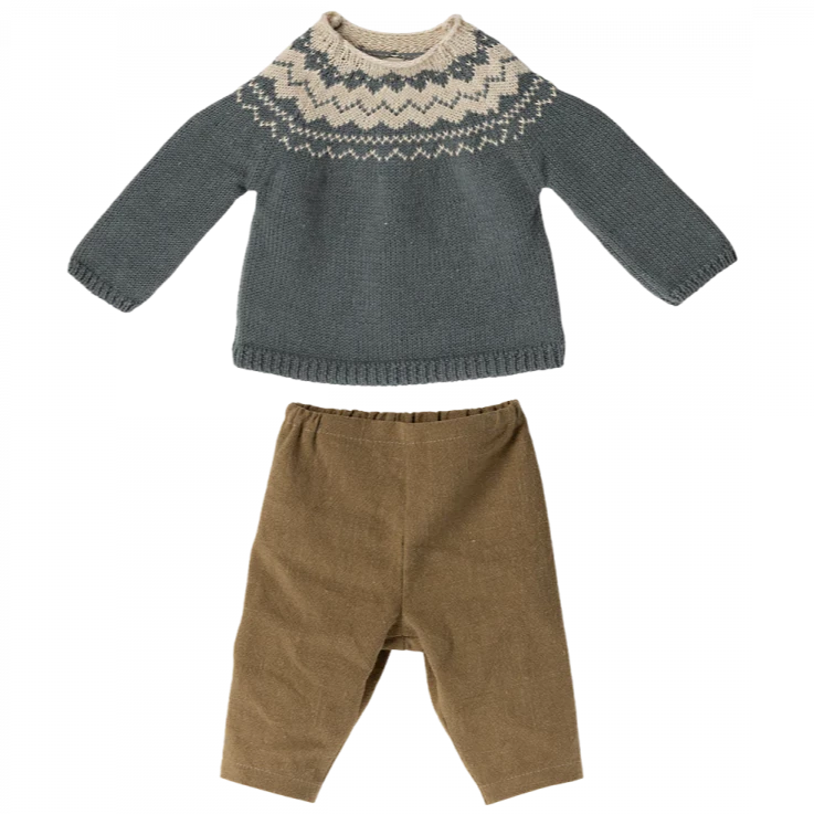 2022 Maileg Pants and Knitted Sweater, Size 5