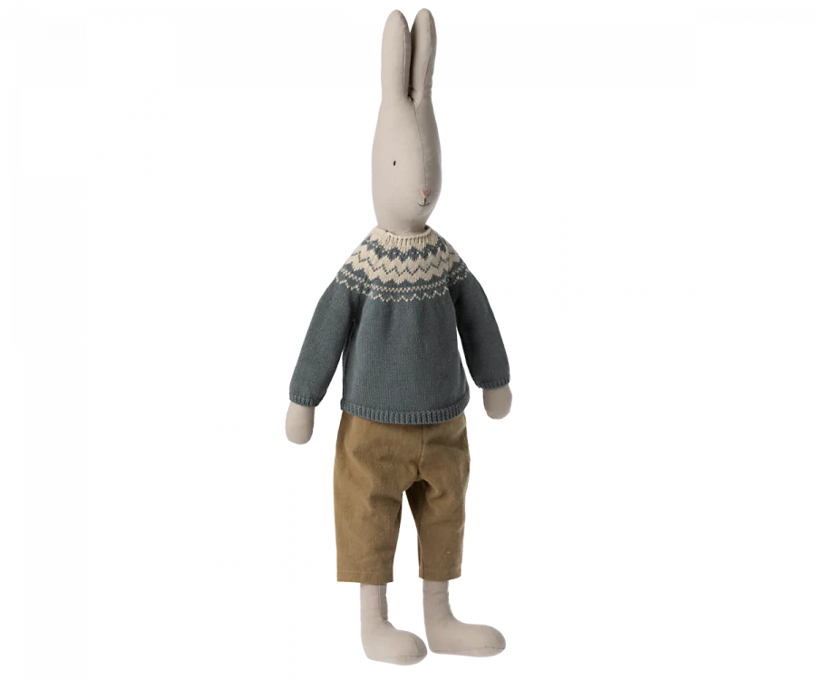 2022 Maileg Rabbit, Size 5 - Pants and Knitted Sweater