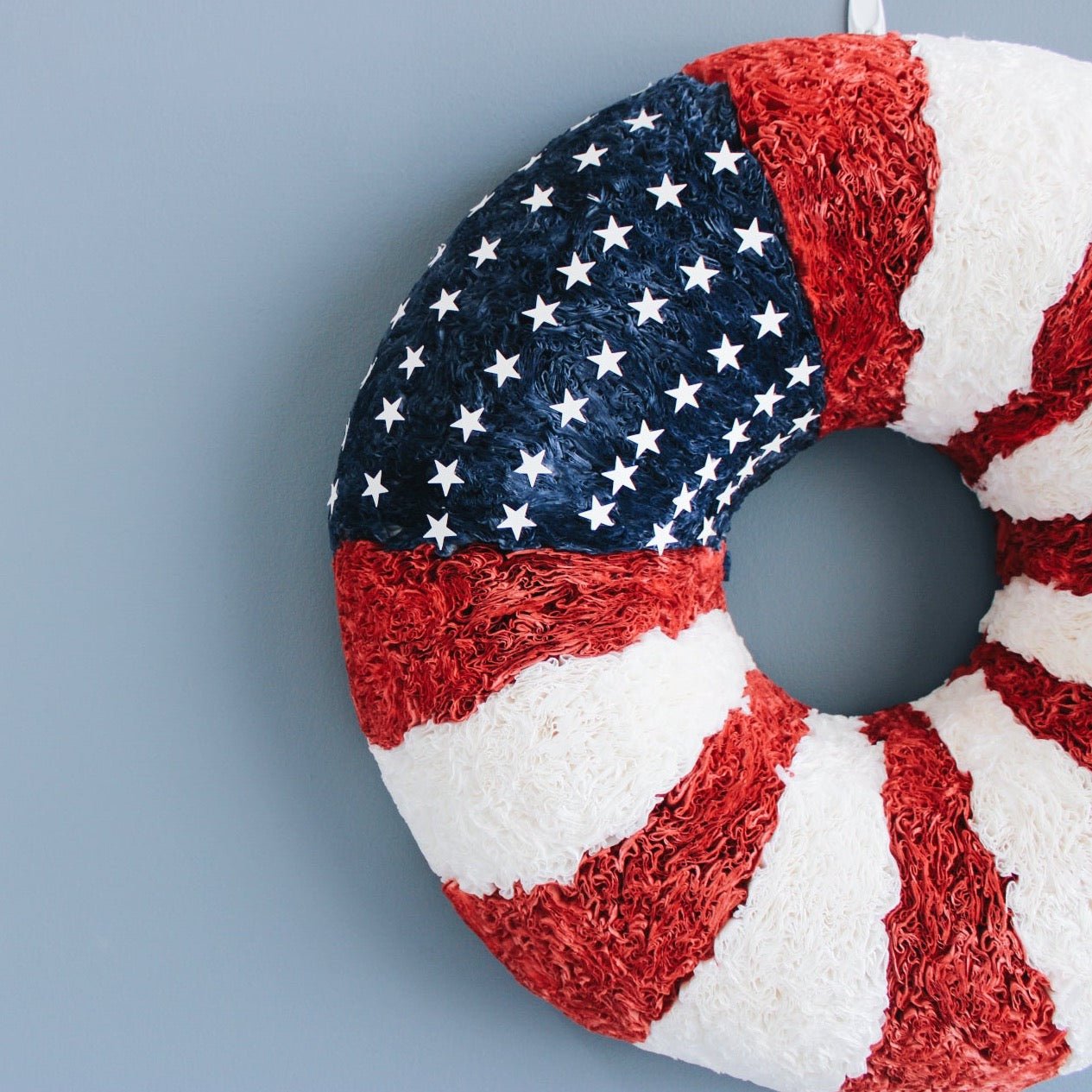 Flag Coffee Filter Wreath - Knot and Spool