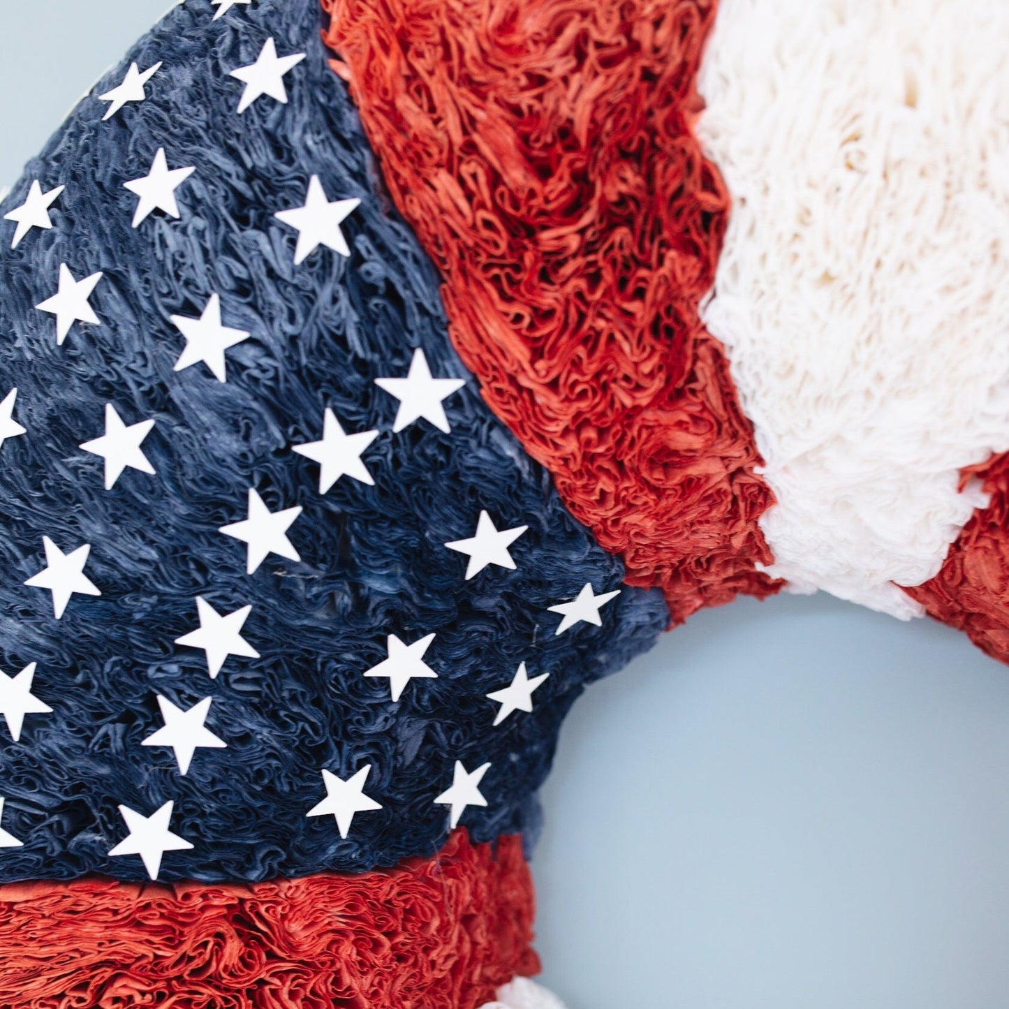 Flag Coffee Filter Wreath - Knot and Spool