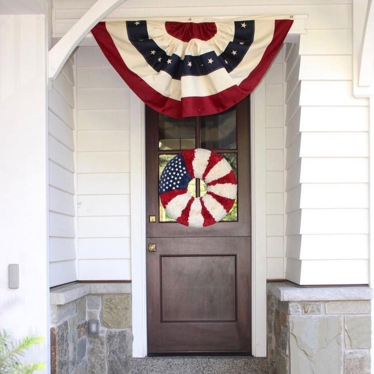 Flag Coffee Filter Wreath - Knot and Spool