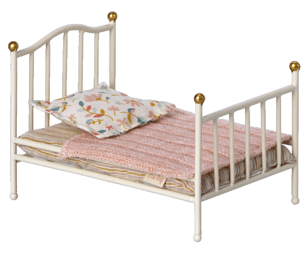 Maileg Mouse Off-White Vintage Bed