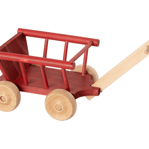 Maileg Wagon, Micro-Dusty Red
