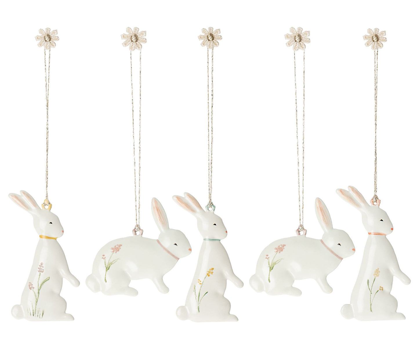 Maileg Easter Bunny Ornaments in Box - 5 piece