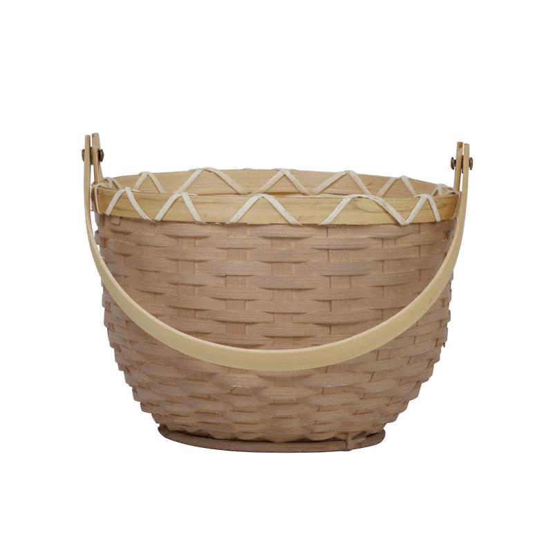 OLLI ELLA - Blossom Basket Small - Light Grey - Knot and Spool