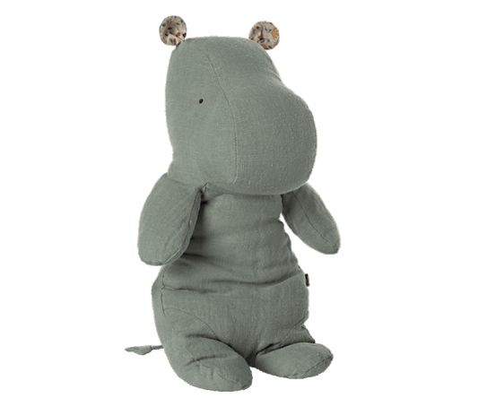 Safari friends, Medium hippo - Chinos green - Knot and Spool