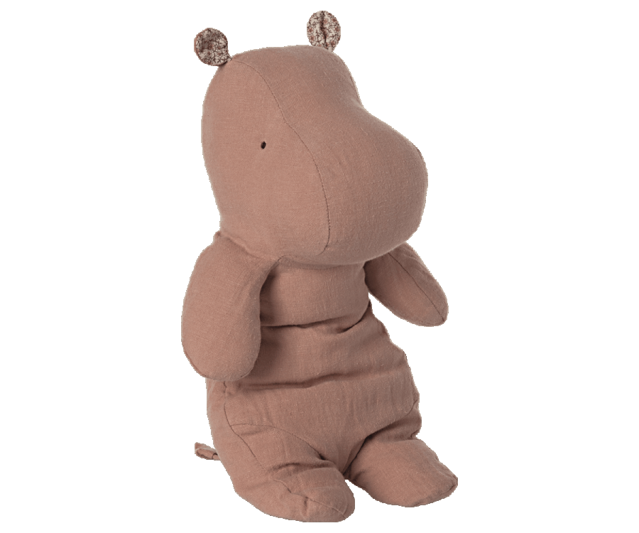 Safari friends, Medium hippo - Old rose - Knot and Spool