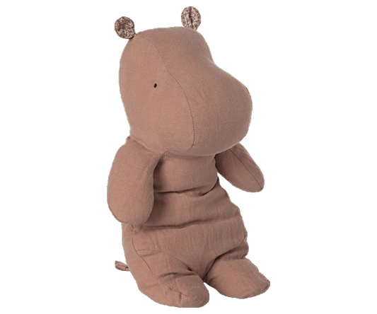 Safari friends, Medium hippo - Old rose - Knot and Spool