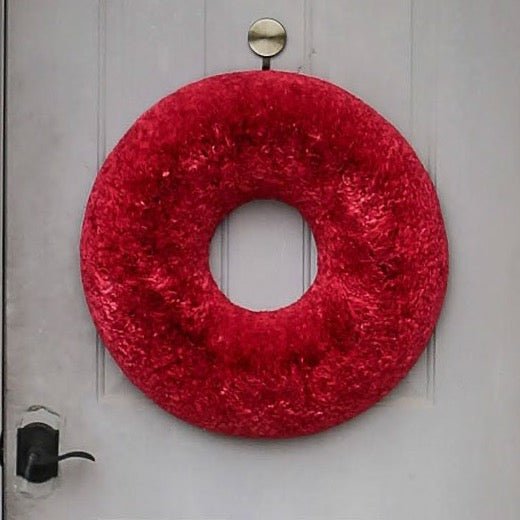 Viva Magenta Coffee Filter Wreath - Knot and Spool