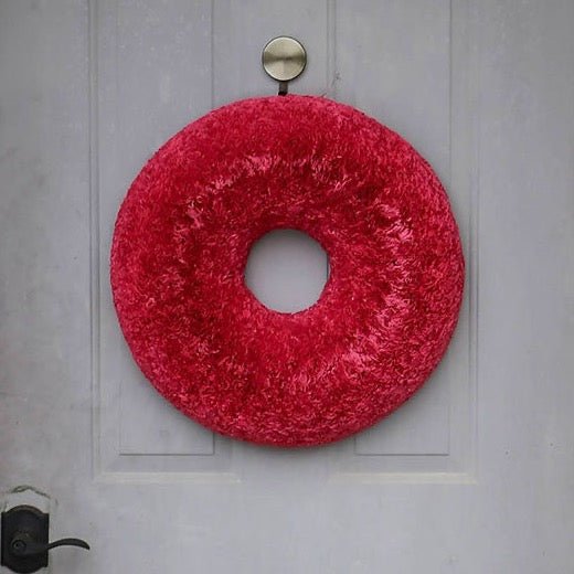 Viva Magenta Coffee Filter Wreath - Knot and Spool