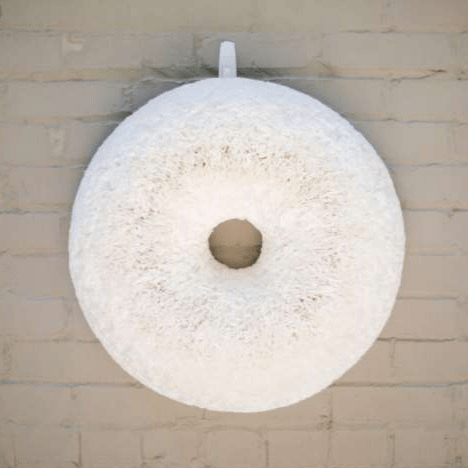 White Coffee Filter Wreath