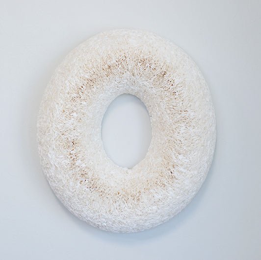 White Oval Coffee Filter Wreath - Knot and Spool